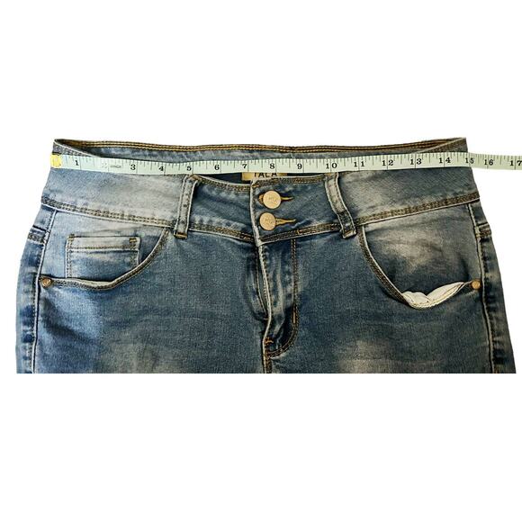 TALA Medium Wash Distressed Skinny Ankle Jeans Womens Size 4 - Picture 6 of 8